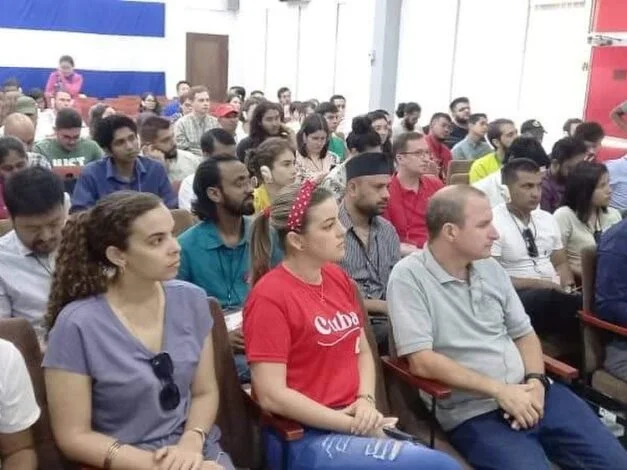 شبيبة حزب الوحدة تشارك في أعمال اجتماع المجلس العام لاتحاد الشباب الديمقراطي العالمي المنعقد في هافانا - كوبا 10 12