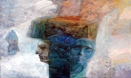 "اللوحة للفنان عدنان حميدة "