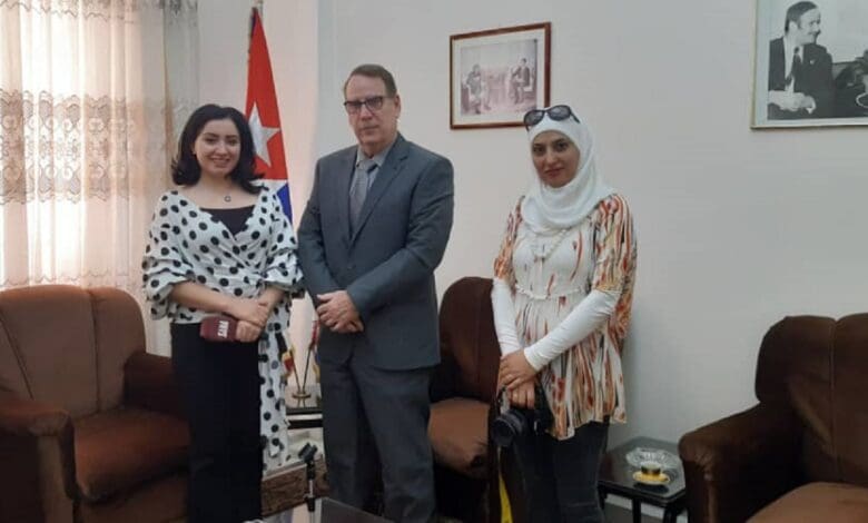 السفير المفوض لكوبا في سوريا: ندين التصريحات الأمريكية الحمقاء حول ما يجري في كوبا 1 syria cuba 1
